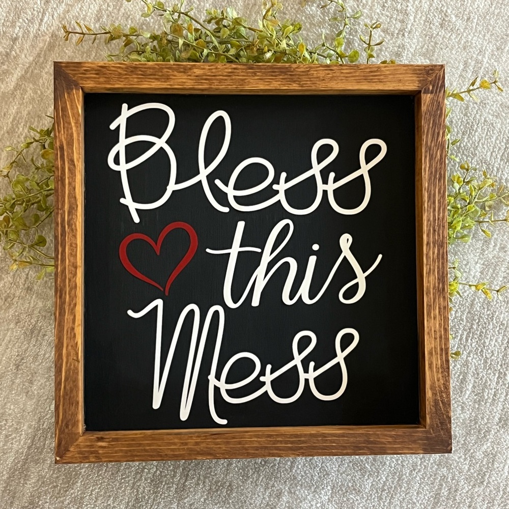 Bless This Mess Wall Art